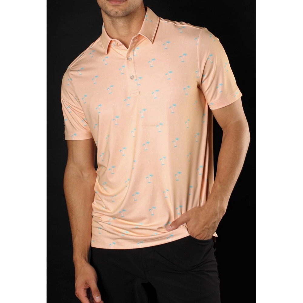 NWT Sunday Swagger Coral Coast Signature Polo Size Medium